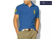 polo t-shirt style trois caracteres nouveaux,polo tee shirt sleeve short hommes femmes bleu or